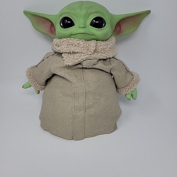Star Wars Grogu Doll Baby Yoda Mandalorian The Child 12" Plush Mattel Hard Head - Picture 1 of 10